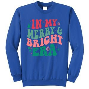 In My Merry and Bright Era Cute Groovy Retro Xmas Christmas  Sweatshirt