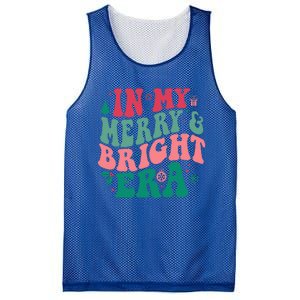 In My Merry and Bright Era Cute Groovy Retro Xmas Christmas  Mesh Reversible Basketball Jersey Tank