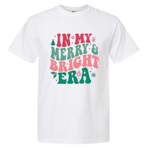 In My Merry and Bright Era Cute Groovy Retro Xmas Christmas  Garment-Dyed Heavyweight T-Shirt