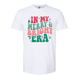 In My Merry and Bright Era Cute Groovy Retro Xmas Christmas  Softstyle CVC T-Shirt