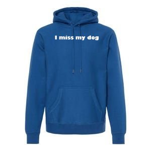 I Miss My Dog Puppy Friend Family Tail Wagging Meaningful Gift Premium Hoodie