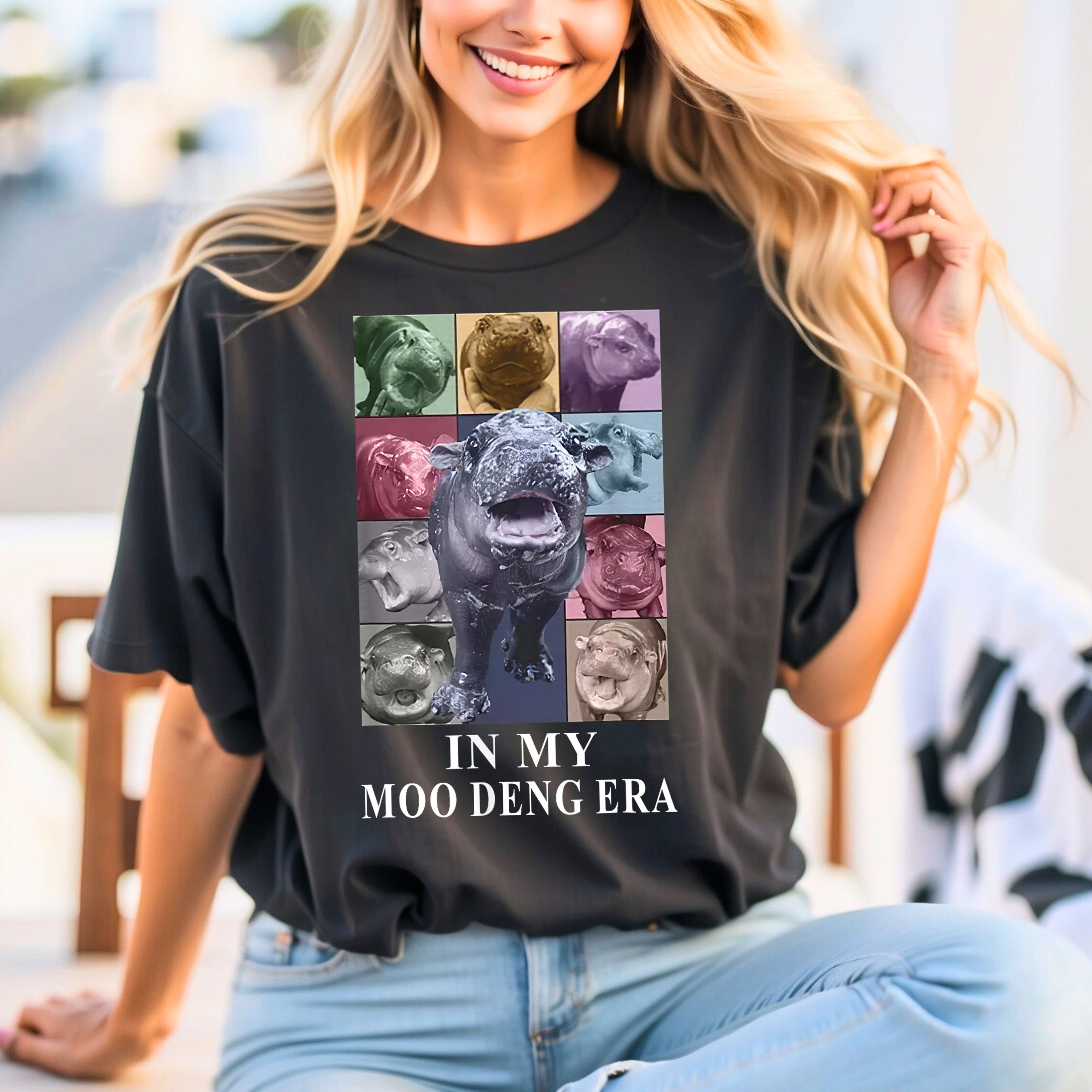In My Moo Deng Hippo Pygmy Hippopotamus Comfort Colors T-Shirt