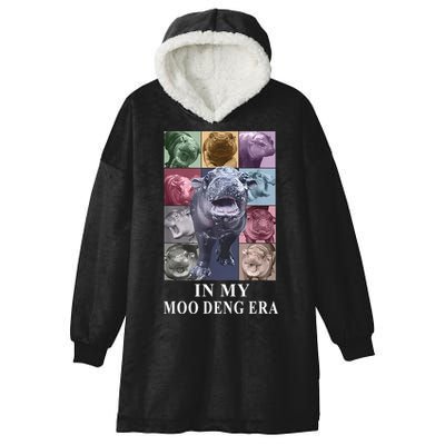 In My Moo Deng Hippo Pygmy Hippopotamus Hooded Wearable Blanket