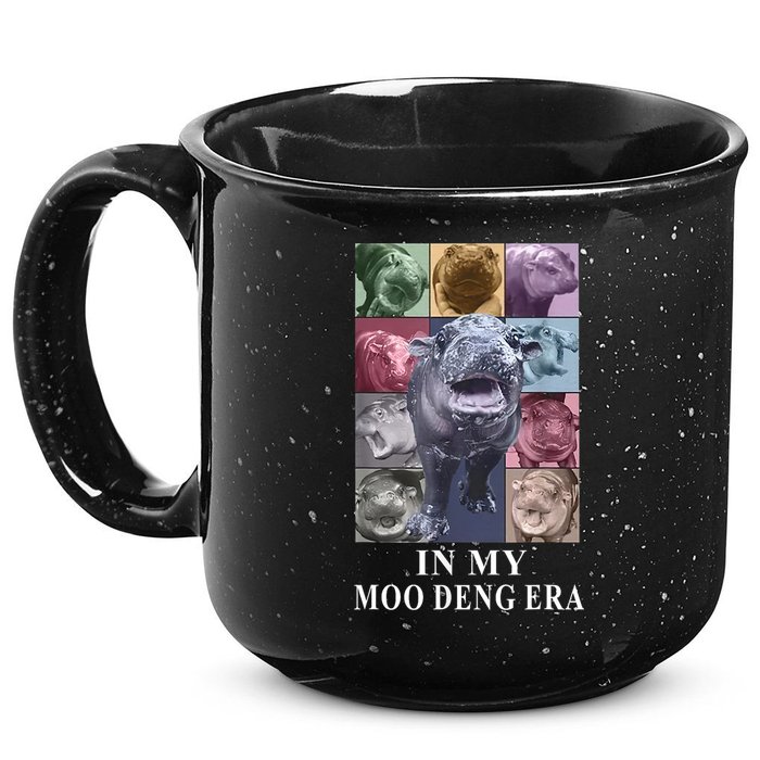 In My Moo Deng Hippo Pygmy Hippopotamus 15oz Campfire Ceramic Mug