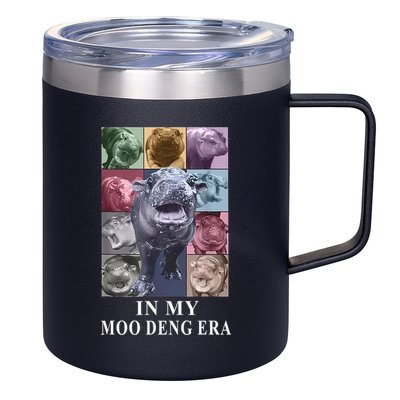In My Moo Deng Hippo Pygmy Hippopotamus 12oz Stainless Steel Coffee Mug
