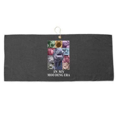 In My Moo Deng Hippo Pygmy Hippopotamus Large Microfiber Waffle Golf Towel