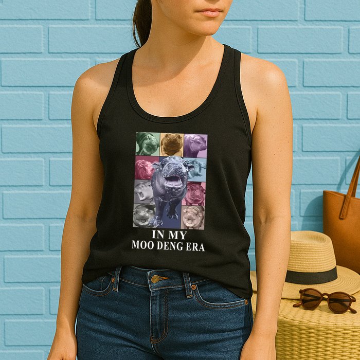 In My Moo Deng Hippo Pygmy Hippopotamus Womens Tank Top