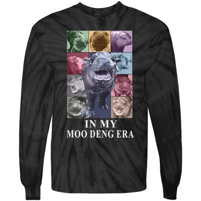 In My Moo Deng Hippo Pygmy Hippopotamus Tie-Dye Long Sleeve Shirt