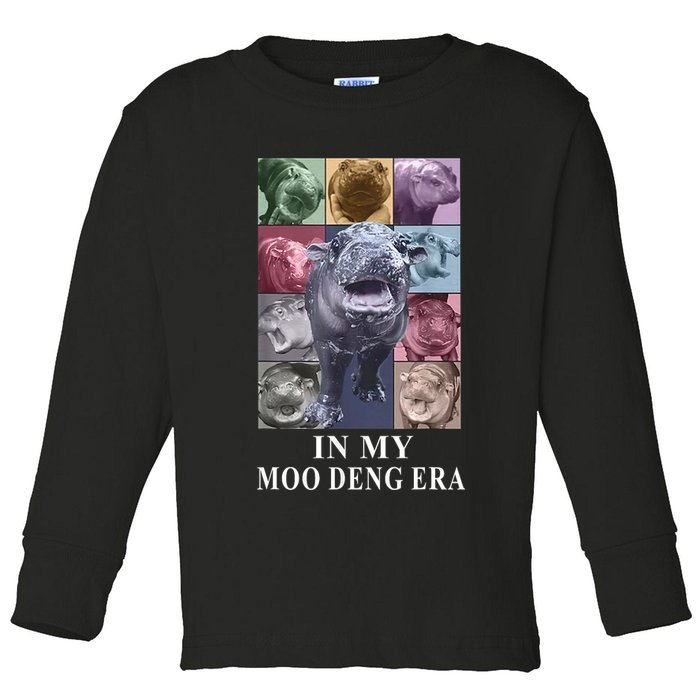 In My Moo Deng Hippo Pygmy Hippopotamus Toddler Long Sleeve Shirt