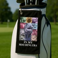 In My Moo Deng Hippo Pygmy Hippopotamus Golf Towel