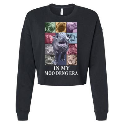 In My Moo Deng Hippo Pygmy Hippopotamus Cropped Pullover Crew