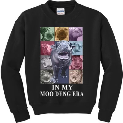 In My Moo Deng Hippo Pygmy Hippopotamus Kids Sweatshirt