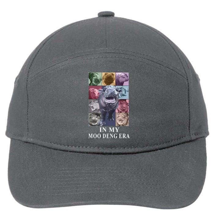 In My Moo Deng Hippo Pygmy Hippopotamus 7-Panel Snapback Hat