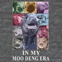 In My Moo Deng Hippo Pygmy Hippopotamus 7-Panel Snapback Hat