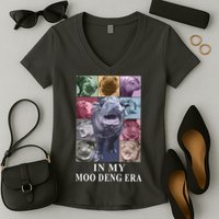 In My Moo Deng Hippo Pygmy Hippopotamus Women's V-Neck T-Shirt