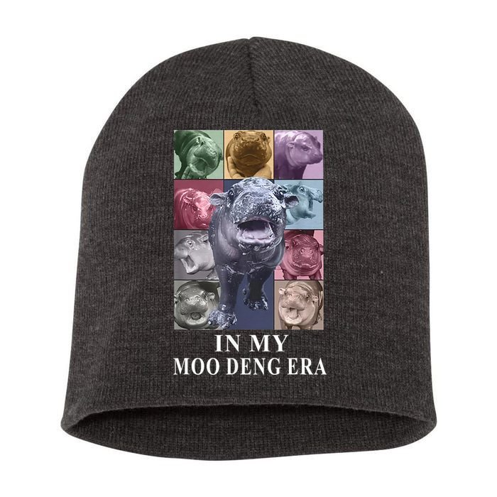 In My Moo Deng Hippo Pygmy Hippopotamus Short Acrylic Beanie