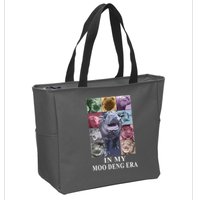 In My Moo Deng Hippo Pygmy Hippopotamus Zip Tote Bag