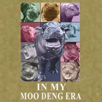 In My Moo Deng Hippo Pygmy Hippopotamus Garment-Dyed Women's Muscle Tee