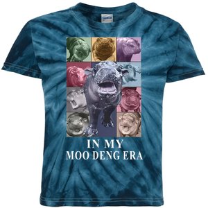 In My Moo Deng Hippo Pygmy Hippopotamus Kids Tie-Dye T-Shirt