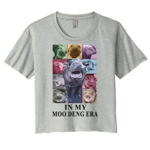 In My Moo Deng Hippo Pygmy Hippopotamus Women's Crop Top Tee