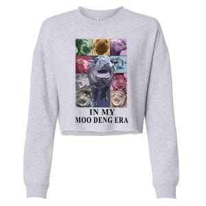 In My Moo Deng Hippo Pygmy Hippopotamus Cropped Pullover Crew