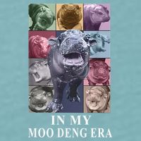 In My Moo Deng Hippo Pygmy Hippopotamus Sueded Cloud Jersey T-Shirt