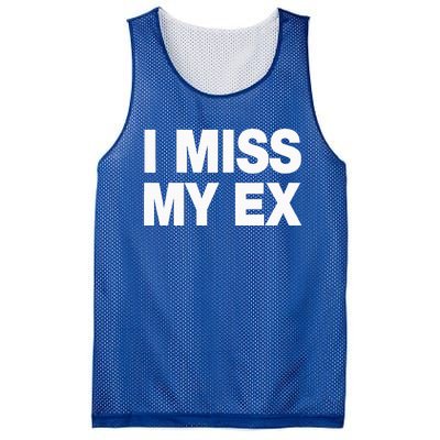 I Miss My Ex Mesh Reversible Basketball Jersey Tank