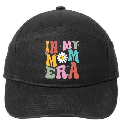 In My Mom Era Retro Mothers Day Gift 7-Panel Snapback Hat