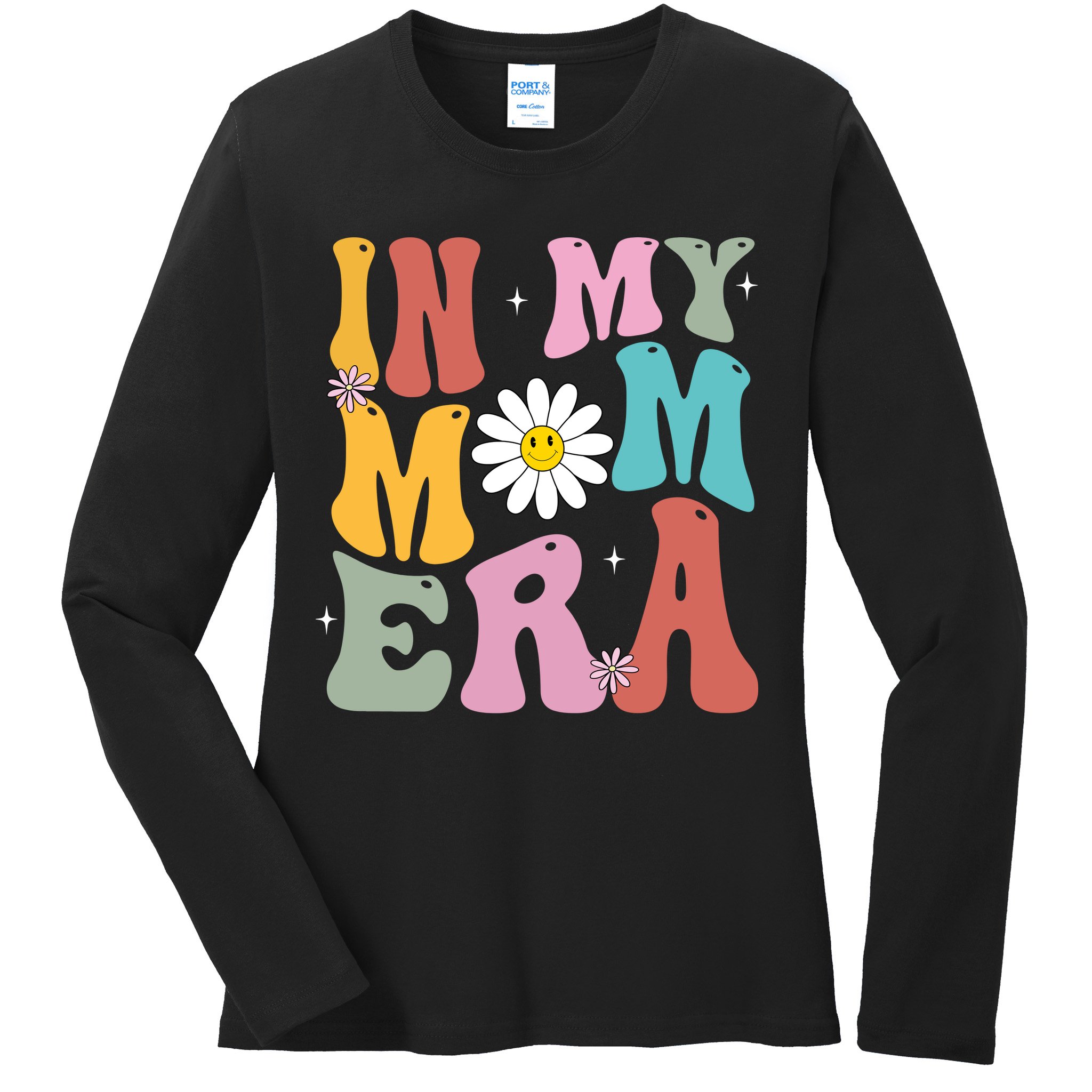 In My Mom Era Retro Mothers Day Gift Ladies Long Sleeve Shirt