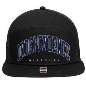 Independence Missouri Mo Varsity Style 7 Panel Mesh Trucker Snapback Hat