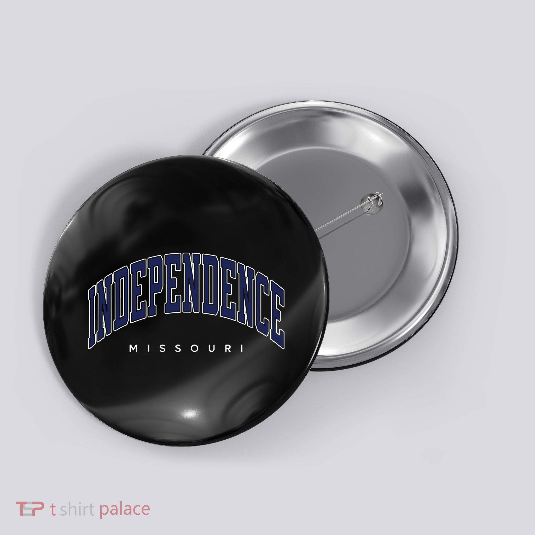 Independence Missouri Mo Varsity Style Button