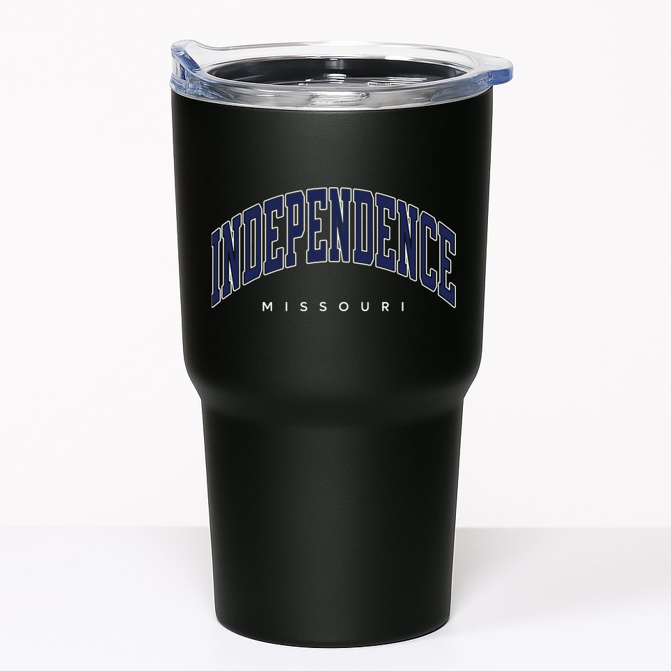 Independence Missouri Mo Varsity Style Tumbler