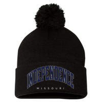 Independence Missouri Mo Varsity Style Pom Pom 12in Knit Beanie