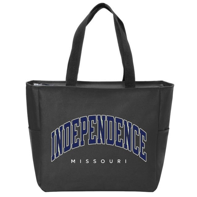 Independence Missouri Mo Varsity Style Zip Tote Bag