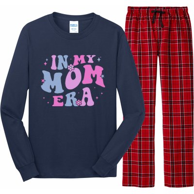 In My Mom Era Lover Groovy Retro Mom MotherS Day Birthday Long Sleeve Pajama Set