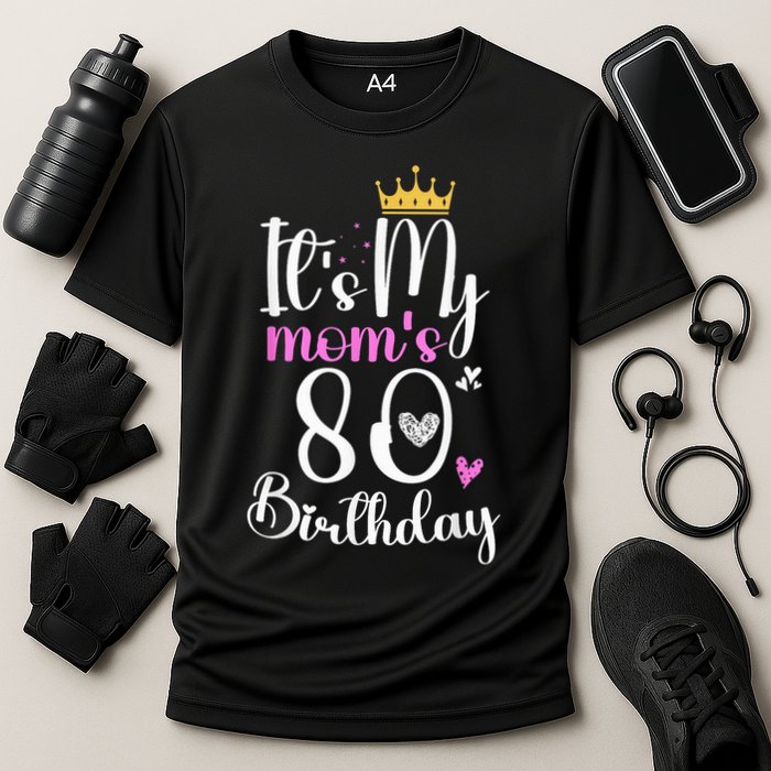 It'S My Mother'S 80th Birthday 1945 80th Birthday For Mom Cooling Performance Crew T-Shirt