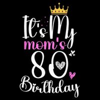 It'S My Mother'S 80th Birthday 1945 80th Birthday For Mom 16 in Basic Backpack