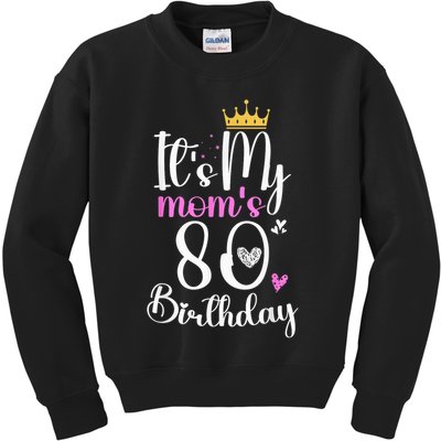It'S My Mother'S 80th Birthday 1945 80th Birthday For Mom Kids Sweatshirt
