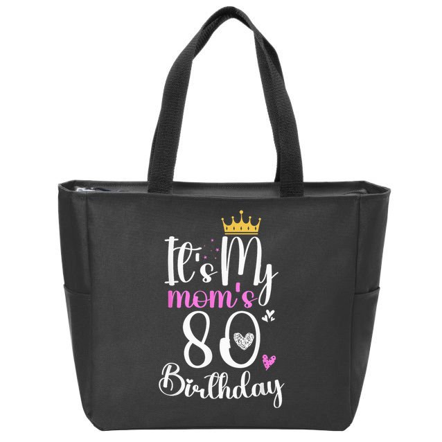 It'S My Mother'S 80th Birthday 1945 80th Birthday For Mom Zip Tote Bag