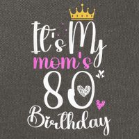 It'S My Mother'S 80th Birthday 1945 80th Birthday For Mom Cotton Canvas Backpack