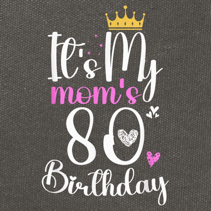 It'S My Mother'S 80th Birthday 1945 80th Birthday For Mom Cotton Canvas Backpack