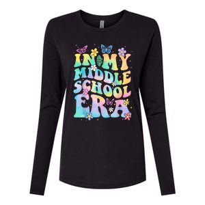 In My Middle School Era Back To School Outfits For Teacher Womens Cotton Relaxed Long Sleeve T-Shirt