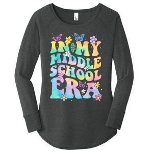 In My Middle School Era Back To School Outfits For Teacher Women's Perfect Tri Tunic Long Sleeve Shirt