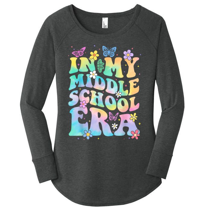 In My Middle School Era Back To School Outfits For Teacher Women's Perfect Tri Tunic Long Sleeve Shirt