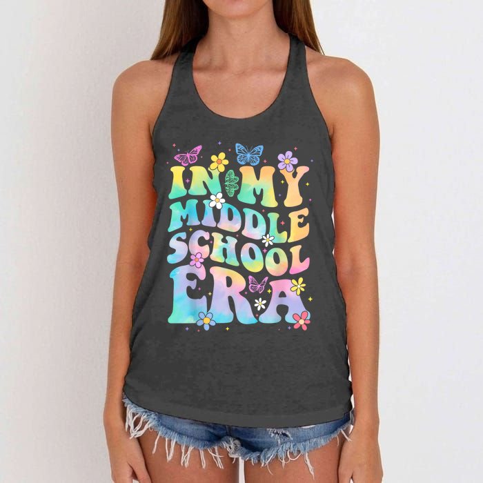 In My Middle School Era Back To School Outfits For Teacher Women's Knotted Racerback Tank