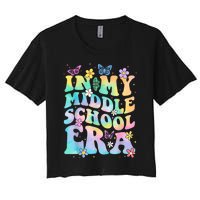 In My Middle School Era Back To School Outfits For Teacher Women's Crop Top Tee