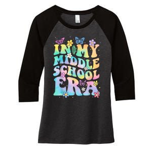 In My Middle School Era Back To School Outfits For Teacher Women's Tri-Blend 3/4-Sleeve Raglan Shirt