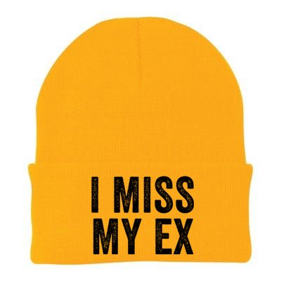 I Miss My Ex Breakup Heartbreak Ex Boyfriend Ex Girlfriend Broken Relationship Knit Cap Winter Beanie