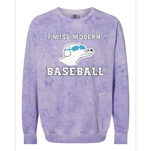 I Miss Modern Baseball Colorblast Crewneck Sweatshirt