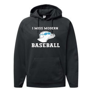 I Miss Modern Baseball Performance Fleece Hoodie